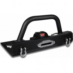 Warrior Products 59730 Front Stubby Winch Bumper with Brush Guard