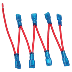 Switch Wire Multi Spade x 8 Red 16 AWG UL Bulldog Winch