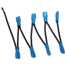 Switch Wire Multi Spade x 8 Black 16 AWG UL Bulldog Winch